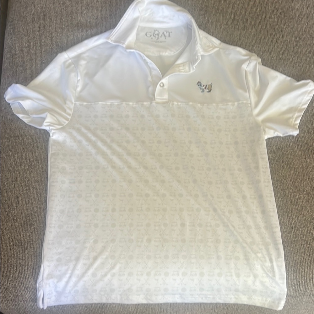 Classic White Polo Shirt with Traditional Collar